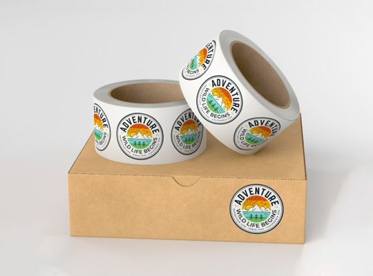 custom roll labels packaging