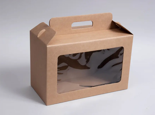 gable box with window packaging