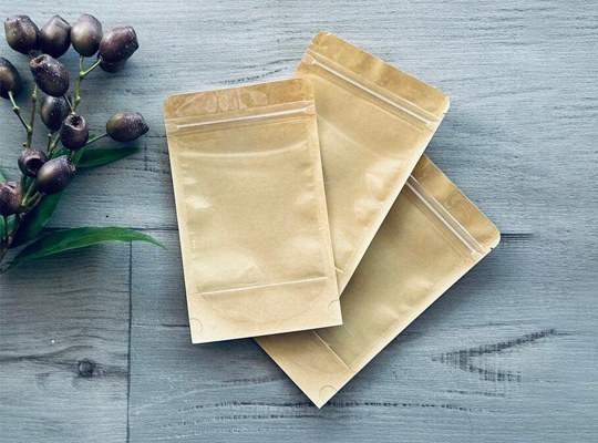 kraft standup pouches packaging