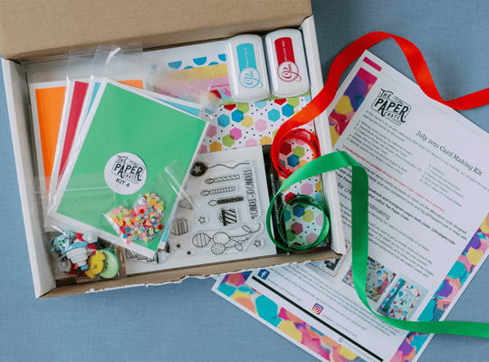monthly stationery boxes