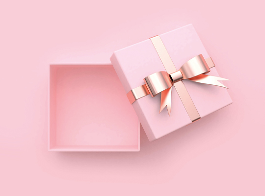 pink packaging