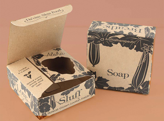 printed cardboard soap packaging