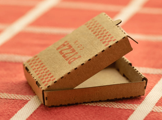 small cardboard pizza boxes