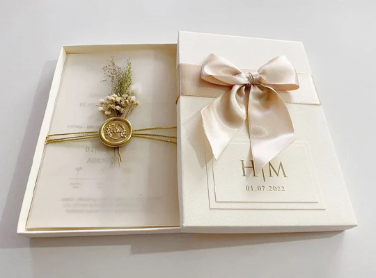 wedding card packaging boxes