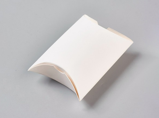white pillow boxes packaging