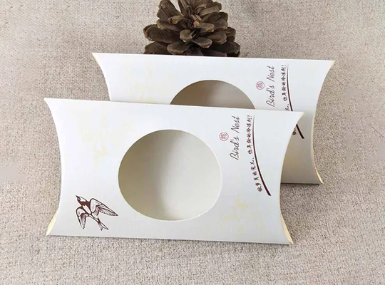 white pillow boxes