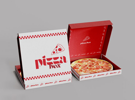 white pizza box